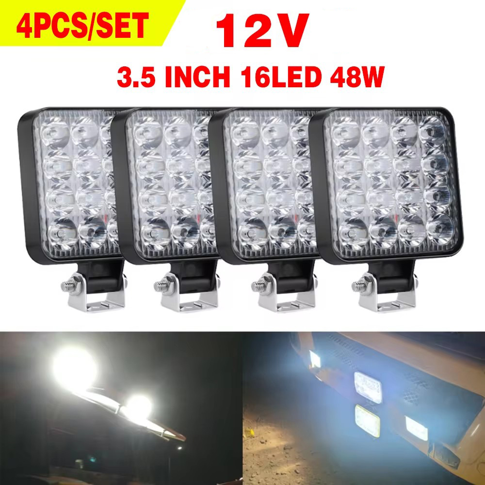 Heavy Equipment Supplies - 4 PCS 12V LED Light Bar