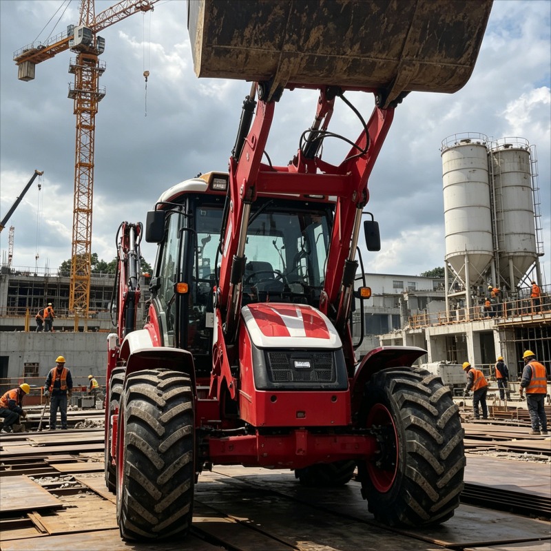 Loader Backhoe Industrial Grad - огляд і ціна Heavy Equipment Work