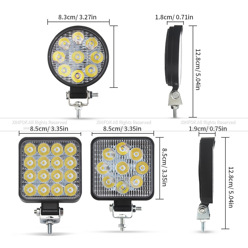 LED Tractor Work Lights 4800lm - огляд і ціна Heavy Equipment Supplies