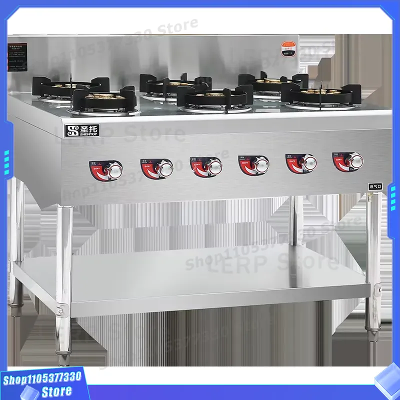 Commercial 6 Burner Gas Stove  - огляд і ціна Heavy Equipment In Kitchen