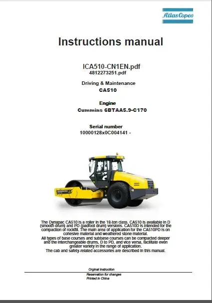EPC-SOFTWARE Dynapac Heavy Equ - огляд і ціна Heavy Equipment Pdf