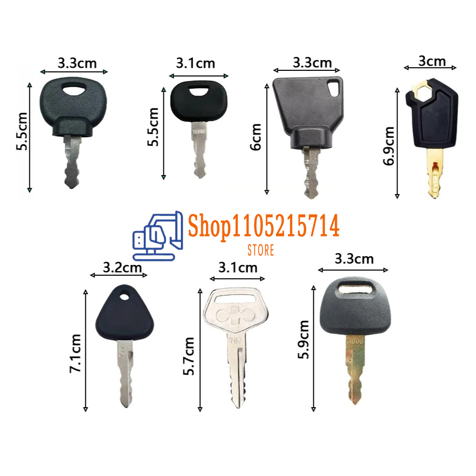 7PCS Heavy Equipment Construct - огляд і ціна Heavy Equipment Key Set